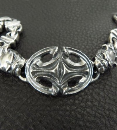 画像9: Half Sculpted Oval With Old Bulldog & Bulldog & Small Oval, Boat Chain Bracelet