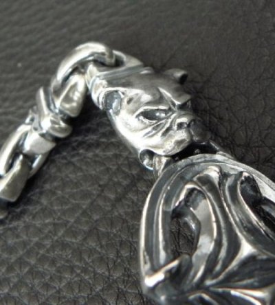 画像16: Half Sculpted Oval With Old Bulldog & Bulldog & Small Oval, Boat Chain Bracelet