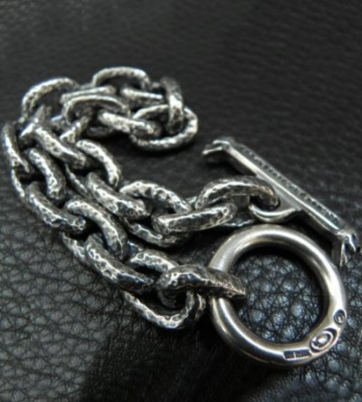 画像7: Textured Small Oval Chain Link Bracelet