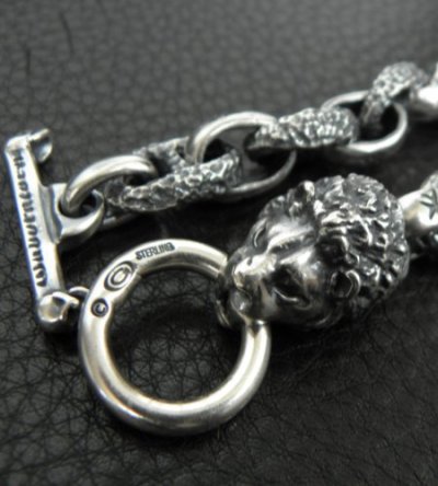 画像8: Lion With H.W.O & Chiseled Anchor Links Bracelet