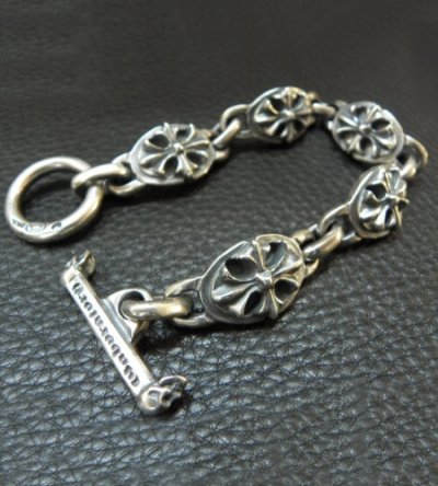 画像7: All Cross Oval Links Bracelet