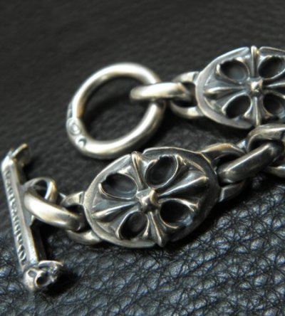 画像6: All Cross Oval Links Bracelet