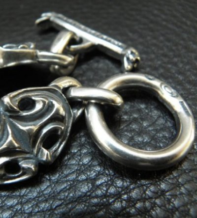 画像5: All Sculpted Oval Links Bracelet