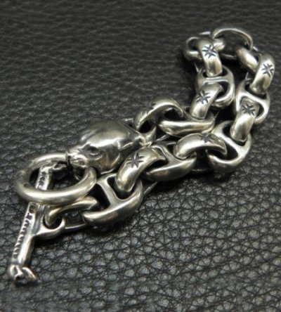 画像12: Half Panther With Maltese Cross H.W.O & Smooth Anchor Links Bracelet