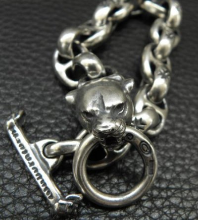 画像10: Half Panther With Maltese Cross H.W.O & Smooth Anchor Links Bracelet