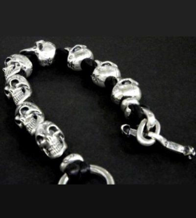 画像3: 8Skulls braid leather bracelet