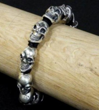 画像9: 8Skulls braid leather bracelet