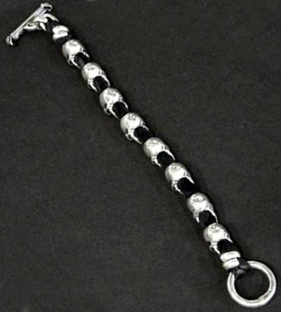 画像12: 8Skulls braid leather bracelet