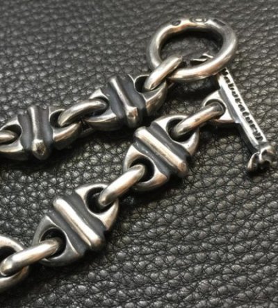 画像7: 2 Bulldogs With 4 Boat Chain Links Bracelet