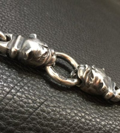 画像6: 2 Bulldogs With 4 Boat Chain Links Bracelet