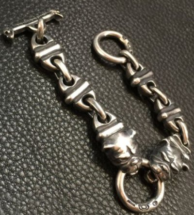 画像5: 2 Bulldogs With 4 Boat Chain Links Bracelet