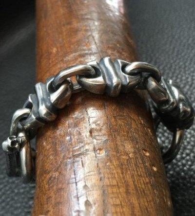 画像11: 2 Bulldogs With 4 Boat Chain Links Bracelet