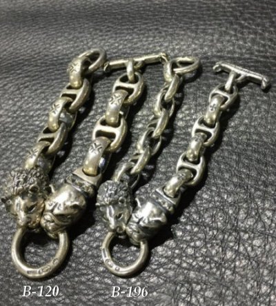画像9: Half Lion & Old bulldog With H.W.O & Anchor Links Bracelet