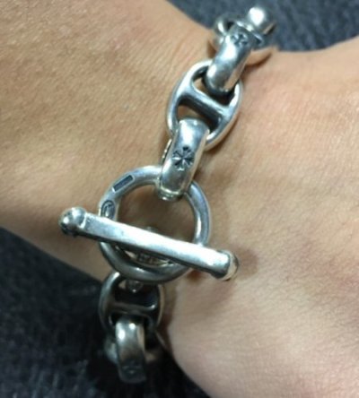 画像10: Half Lion & Old bulldog With H.W.O & Anchor Links Bracelet