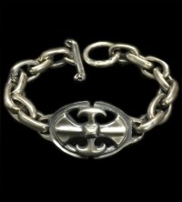Battle-Ax ID With Master Small Oval Links Bracelet