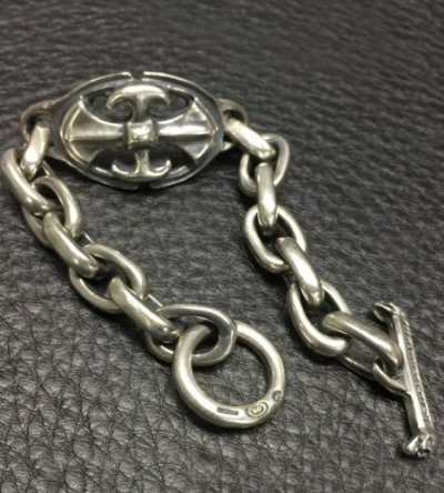 画像10: Battle-Ax ID With Master Small Oval Links Bracelet