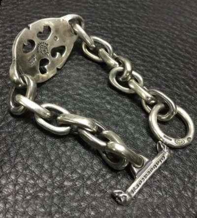 画像9: Battle-Ax ID With Master Small Oval Links Bracelet