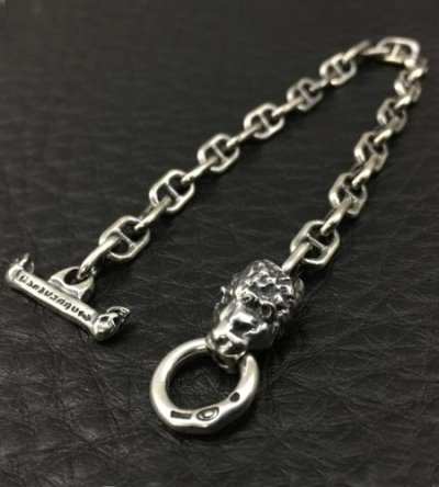 画像5: 5.5mm Marine Chain With Lion Bracelet