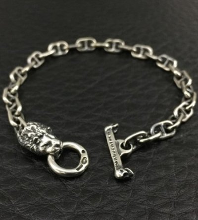 画像3: 5.5mm Marine Chain With Lion Bracelet