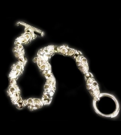 画像17: Quarter 11 Skull Links Bracelet