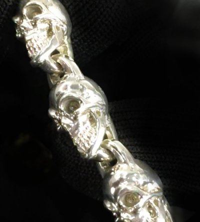 画像18: Quarter 11 Skull Links Bracelet