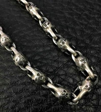 画像10: All 1/8 Skull Links Bracelet