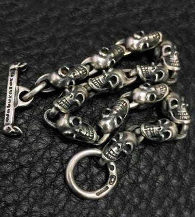 画像4: All 1/8 Skull Links Bracelet