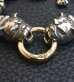 画像7: 18K Gold O-ring With 2 Bulldogs & 4 Boat Links Bracelet