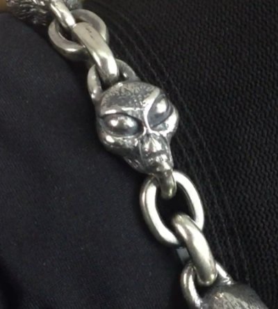 画像1: Alien & Chain Link Bracelet