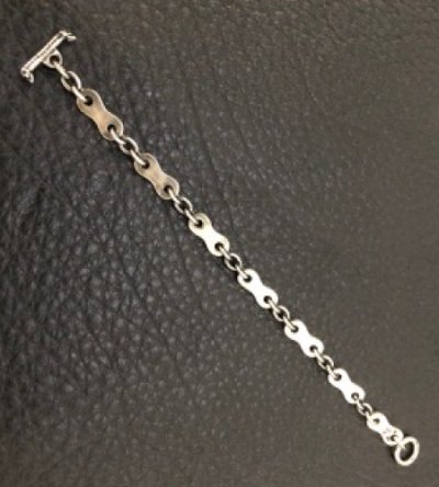 画像9: Bike Chain Plate Links Bracelet (Small)