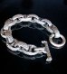 画像3: Chiseled H.W.O & Chiseled Anchor Chain Links Bracelet
