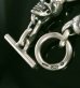 画像3: Skull & Small Oval Chain Link Master Classic T-bar  Bracelet