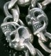 画像4: Skull & Small Oval Chain Link Master Classic T-bar  Bracelet