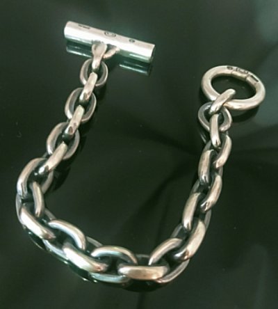 画像7: Ultimate T-bar With Small Oval Chain Links Bracelet