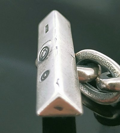 画像6: Triangle T-bar With Small Oval Links Bracelet