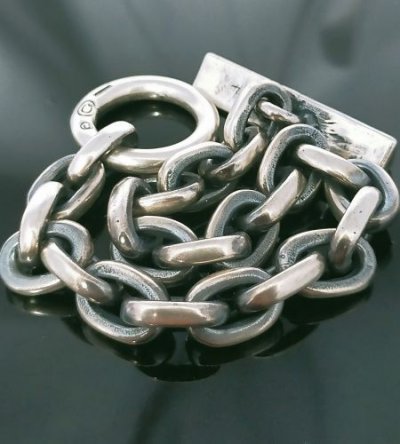 画像3: Triangle T-bar With Small Oval Links Bracelet