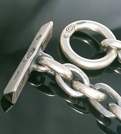 画像12: Triangle T-bar With Small Oval Links Bracelet