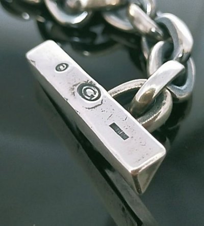 画像10: Triangle T-bar With Small Oval Links Bracelet