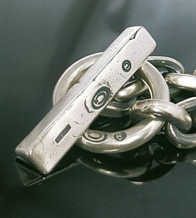 画像4: Triangle T-bar With Small Oval Links Bracelet