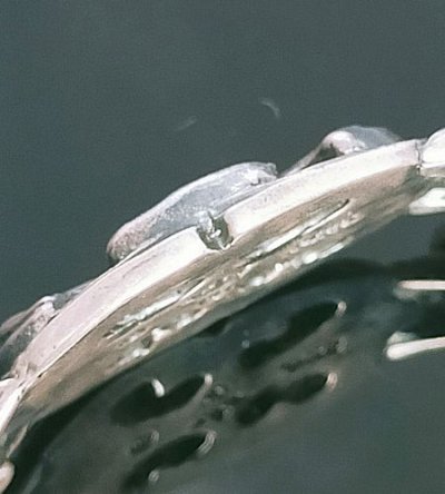 画像3: Quarter Battle AX Oval ID With 2 Quarter Old Bulldog & Small Oval Links Bracelet