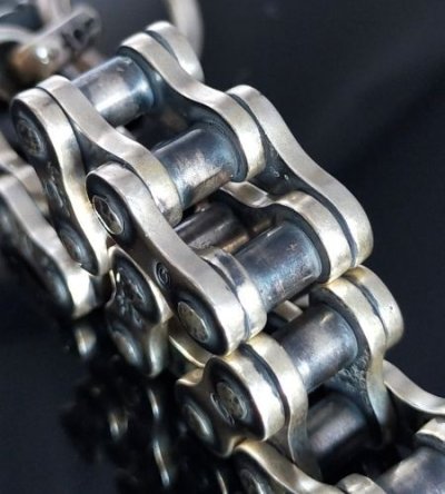 画像4: Bike Chain With Skull Bracelet (Heavy wide small)