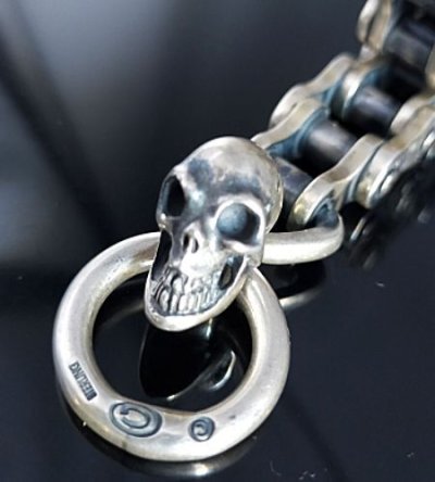 画像7: Bike Chain With Skull Bracelet (Heavy wide small)