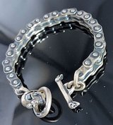 Bike Chain With Skull Bracelet (8.5mm)