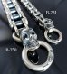 画像16: Bike Chain With Skull Bracelet (Heavy wide small)