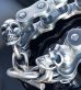 画像4: Motorcycle Chain With 4Skulls D-Loop Bracelet (Midium)
