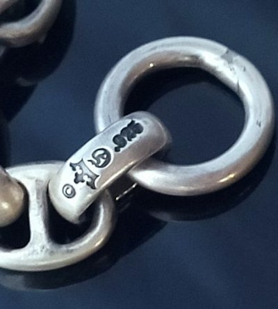画像9: Half Smooth H.W.O & Smooth Anchor Links Bracelet