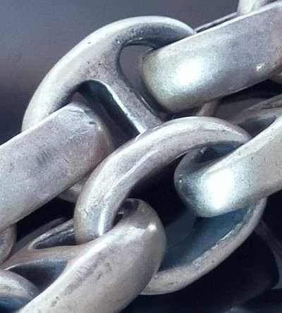 画像6: Half Smooth H.W.O & Smooth Anchor Links Bracelet