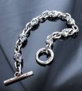 1/8 Skull & Chain Links Bracelet