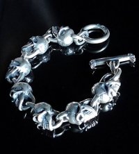 All Skulls Link Bracelet