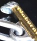 画像8: Double Skull Long Small Oval Links Pure Gold Wrap T-bar Bracelet